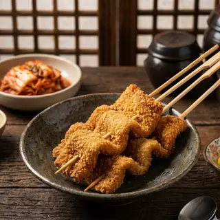 Hình ảnh Eomuk Chiên Xù Giòn Rụm - 바삭한 어묵까스