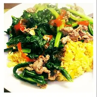 Hình ảnh cơm rang cải bò