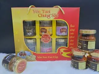 Hình ảnh Yến hũ tiệt trùng( hộp quà 6 hũ 70ml)