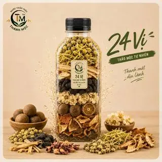 Hình ảnh 24 vị THẢO MỘC -vị gì cũng chiều -  SÂM MÁT ko đường - chai 330ml ko đá