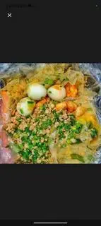 Hình ảnh Bánh tráng trộn tóp mỡ thịt bằm