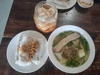 Hình ảnh Bánh cuốn nhân thịt+giò+bánh trứng