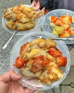 Hình ảnh Bánh chưng rán  - Xúc xích