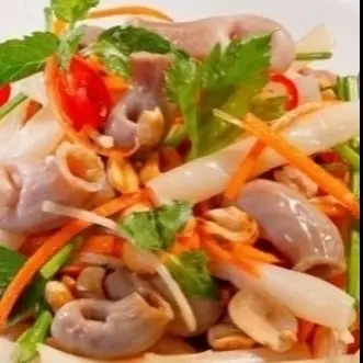 Hình ảnh Gỏi thập cẩm bao tử cá chẽm(L) + 2 ly(chai) nước