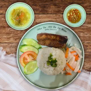Hình ảnh Cơm thịt ba chỉ nướng