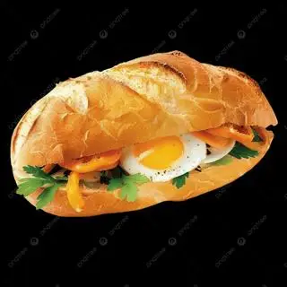 Hình ảnh Bánh mỳ pate trứng chiên