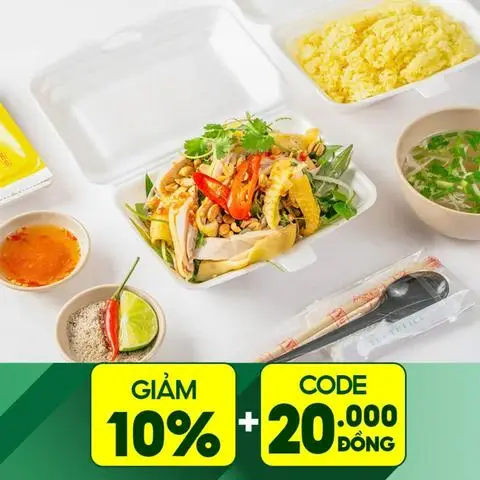 Hình ảnh Cơm & Dĩa Gỏi Gà (1 người)