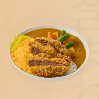 Hình ảnh Cơm Cà Ri Rau Củ Heo Khổng Lồ Trứng Phủ