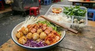 Hình ảnh Mì xúc xích 