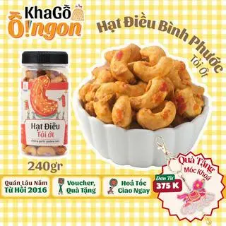 Hình ảnh Hạt Điều - Tỏi Ớt | 240gr