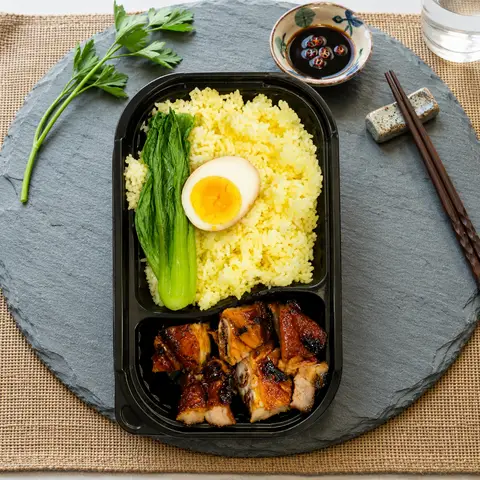 Hình ảnh Cơm Sườn Quay Mật Ong