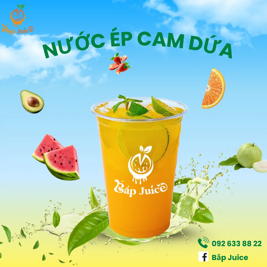 Hình ảnh Cam + Dứa ( Cốc 700ml )