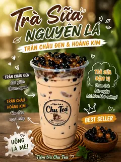 Hình ảnh Trà sữa nguyên lá