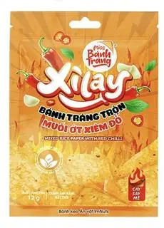 Hình ảnh Bánh tráng trộn vị muối ớt xiêm đỏ