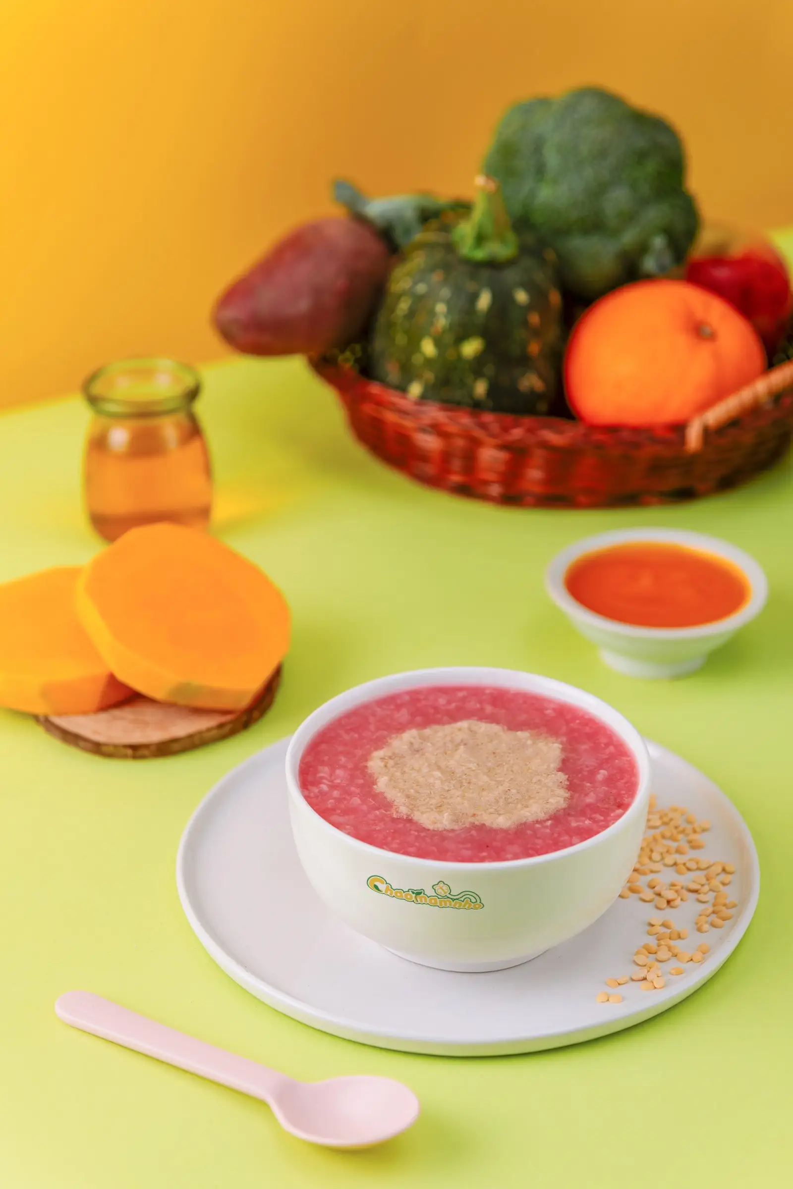 Hình ảnh Cháo Trứng Cá Hồi sốt kem