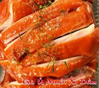 Hình ảnh gà hấp xì dầu nửa con