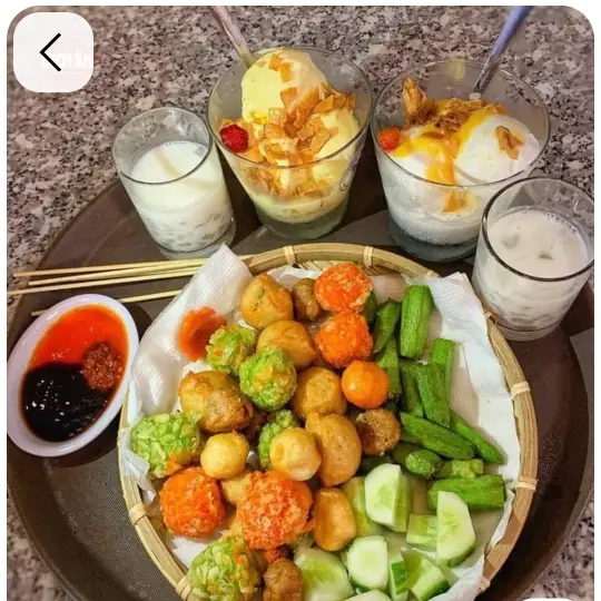 Hình ảnh Bữa phụ giòn tan và tươi mát