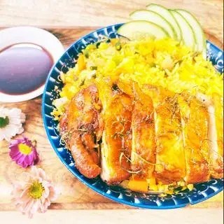 Hình ảnh CƠM ĐẢO GÀ NƯỚNG MẮM NHĨ 