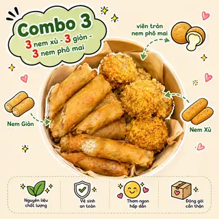 Hình ảnh Combo 3 : Xù - Giòn - Phô mai 