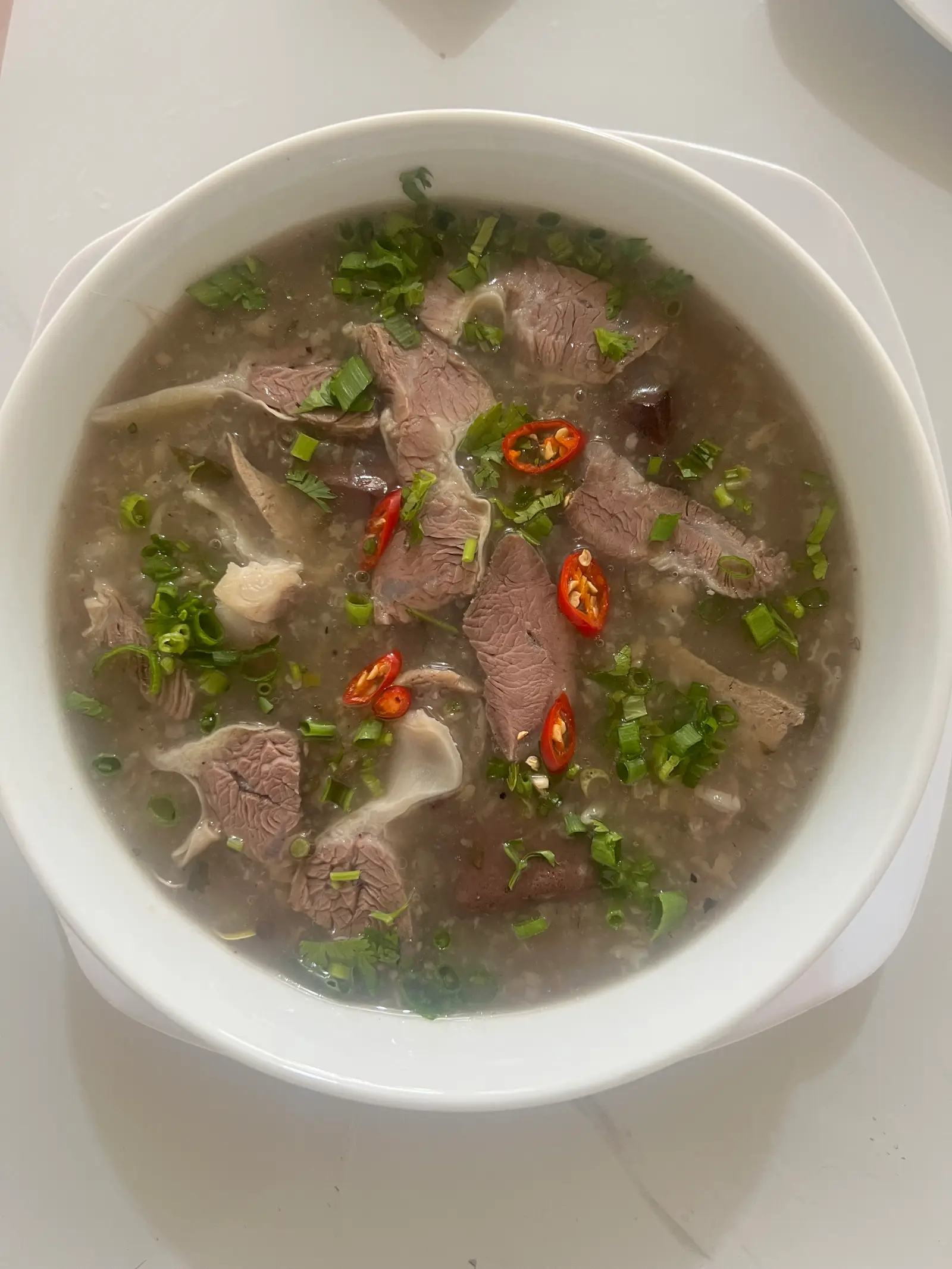 Hình ảnh Cháo  thịt tim