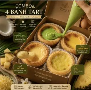 Hình ảnh 4 bánh tart trứng 