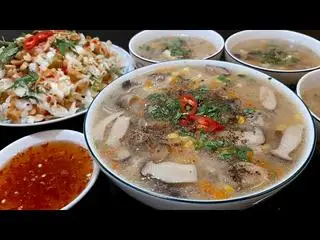 Hình ảnh Cháo gỏi bắp cải - chay