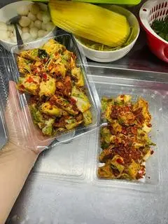 Hình ảnh Bánh tráng cuốn tóp đào 
