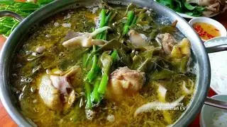 Hình ảnh lẩu gà lá giang 3-4 người 