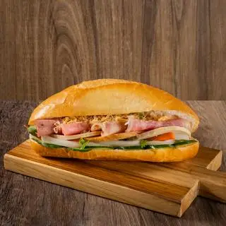 Hình ảnh Bánh mì pate thịt chả - lớn