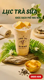 Hình ảnh Lục Trà Sữa Khúc Bạch Phô Mai Mặn