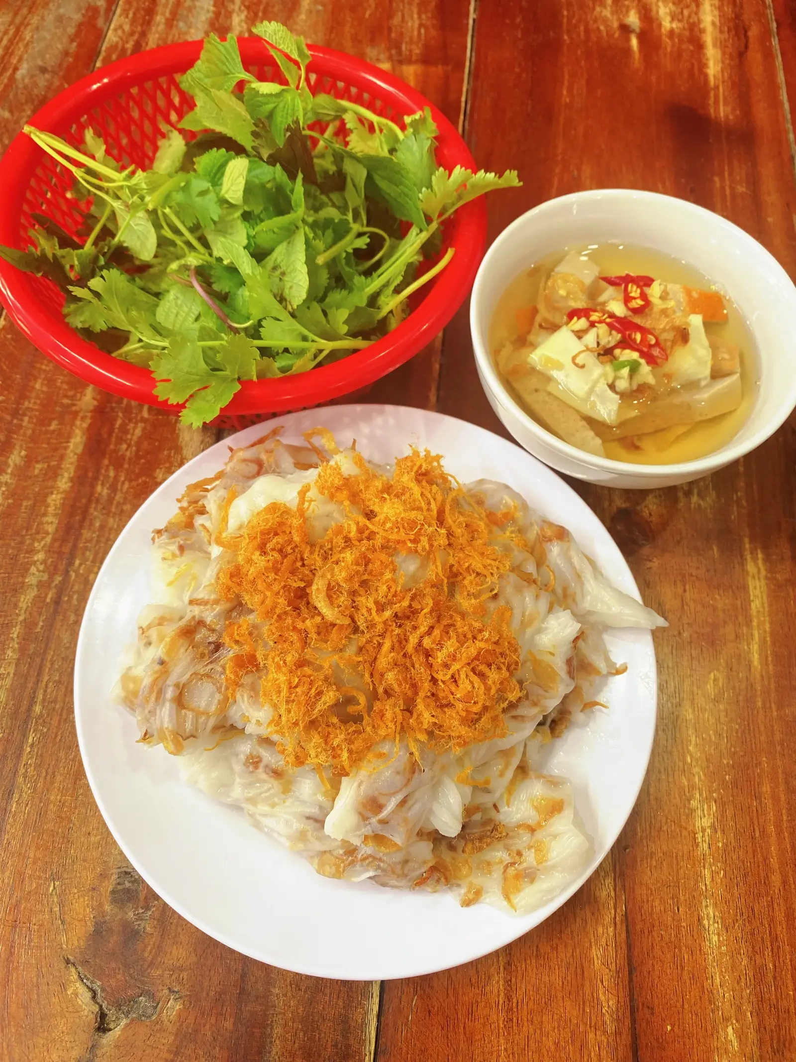 Hình ảnh Bánh nhân hành chả quế + ruốc tôm