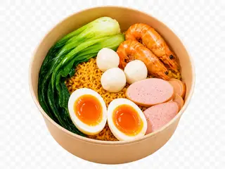 Hình ảnh Mì Indomie tôm càng trứng lòng đào