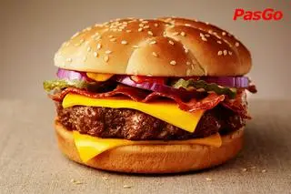 Hình ảnh Burger bò phô mai + nước