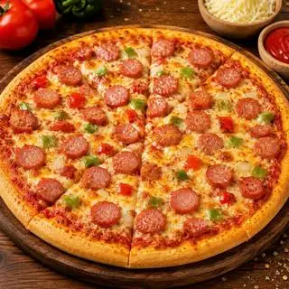Hình ảnh Pizza Phô Mai Xúc Xích Đức