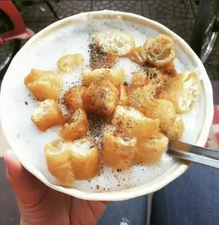 Hình ảnh Cháo thịt + quẩy