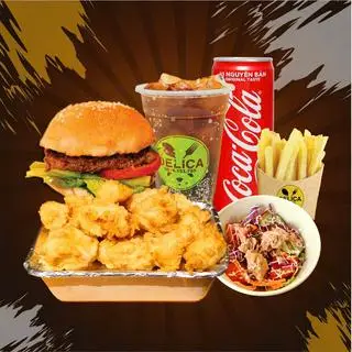 Hình ảnh COMBO 18: Combo Gà Viên Popcorn + Burger + Món Ăn Kèm + Nước