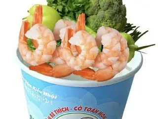 Hình ảnh tôm sốt gấc-lớn