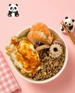 Hình ảnh Combo 1 ( thịt  bằm + trứng + tôm + mực )