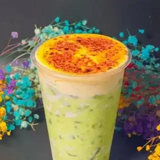 Hình ảnh tinh bột nghệ vàng preium sữa tươi 