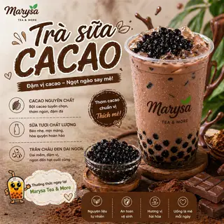 Hình ảnh Trà sữa cacao - ly 700ml