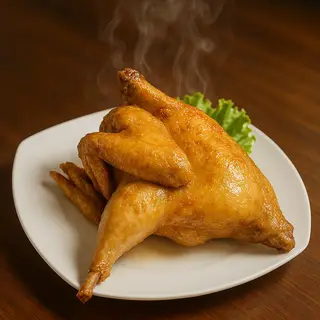 Hình ảnh Gà Rán nửa con + Xôi dừa