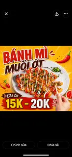 Hình ảnh Bánh Mì Nướng Muối Ớt 