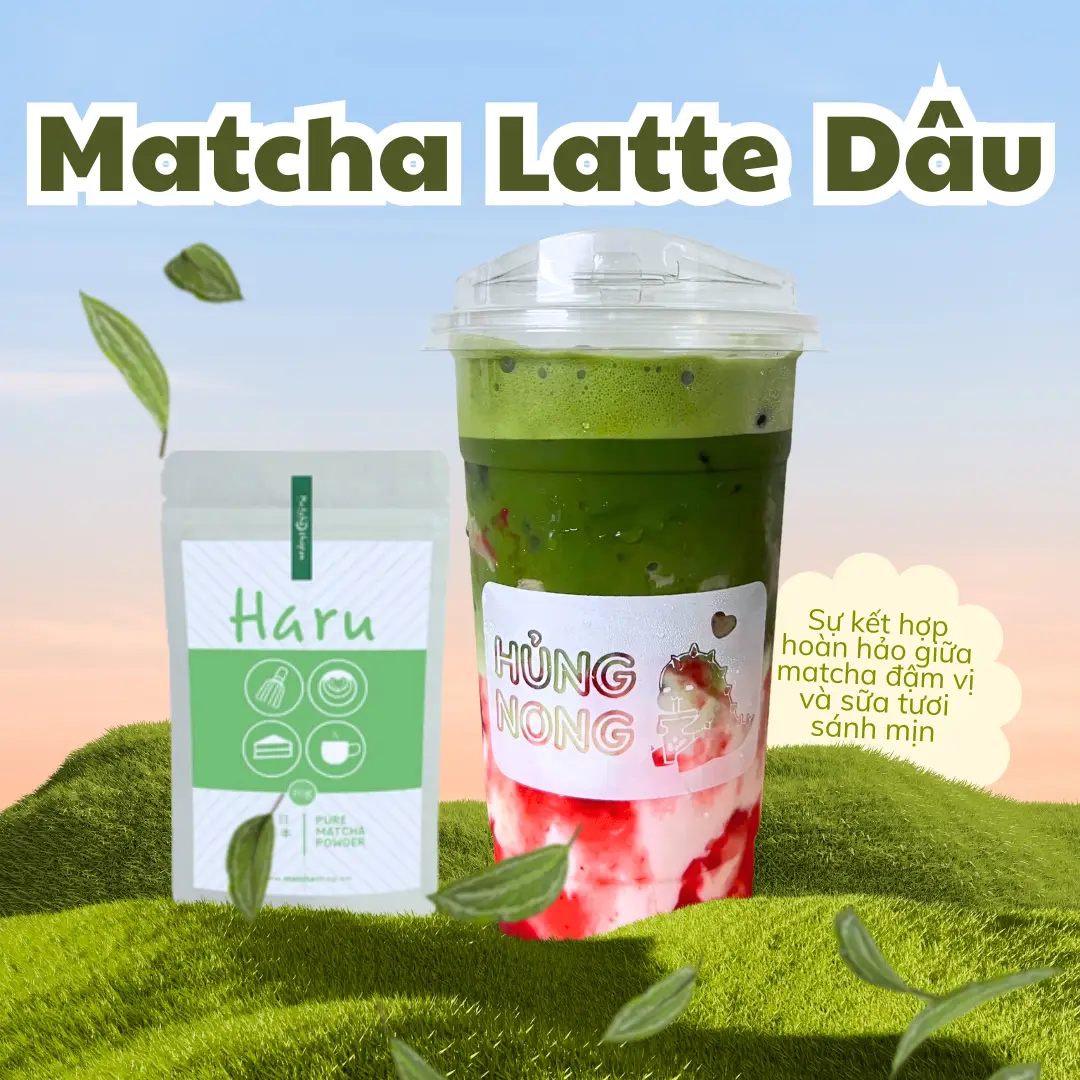 Hình ảnh Matcha Latte Dâu - HARU