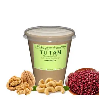 Hình ảnh Sữa óc chó Mỹ hạt điều đậu đỏ(chai-uống ấm)