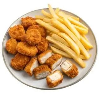Hình ảnh Combo gà viên khoai tây(tặng 1lycoca)