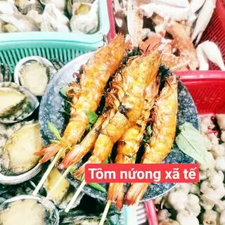 Hình ảnh tôm nướng sate 