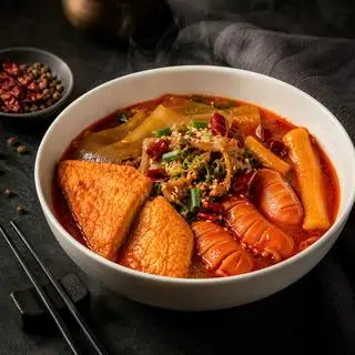 Hình ảnh Tokbokki mala Tê Tê - siêu cay