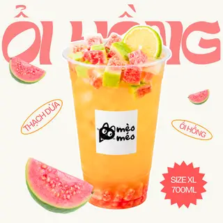 Hình ảnh [FREE UPSIZE] Ngọc Ổi Thanh Trà - Size XL (700ml) - Mèo Hồng Hào