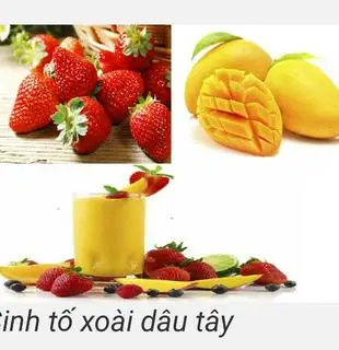 Hình ảnh Sinh tố dâu xoài 
