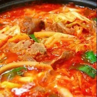 Hình ảnh CANH kim chi Thịt LỢN